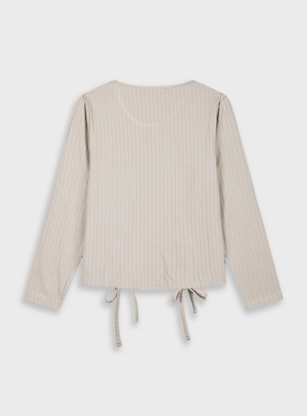 Longsleeved ribbed t-shirt