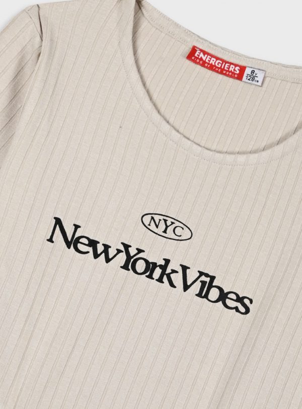 Longsleeved ribbed t-shirt