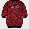 Leopard print fleece dress