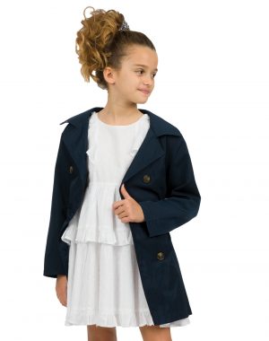 Girl΄s trenchcoat with hood