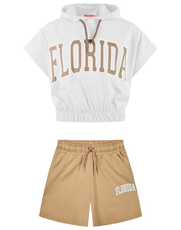 ΑΘλητικό σετ μπλούζα και βερμούδα τύπωμα Florida
