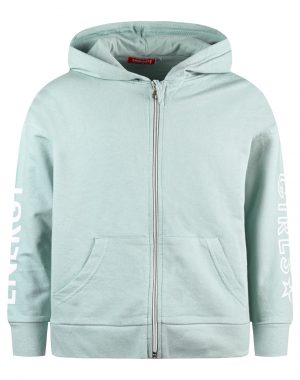 Hoodie jacket from unbrushed fleece