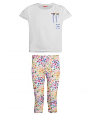 Set with floral leggings