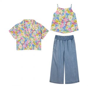 Girl΄s 3 piece floral set