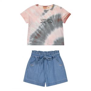 Girl΄s 2 piece set with tie dye