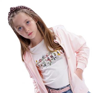 Παιδικήμακρυμάνικη μπλούζα με τύπωμα για κορίτσι
