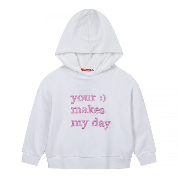 Girl΄s hoodie with embroidery