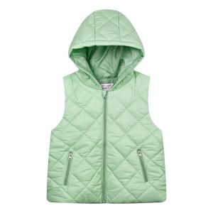 Girl΄s quilted vest jacket with hood