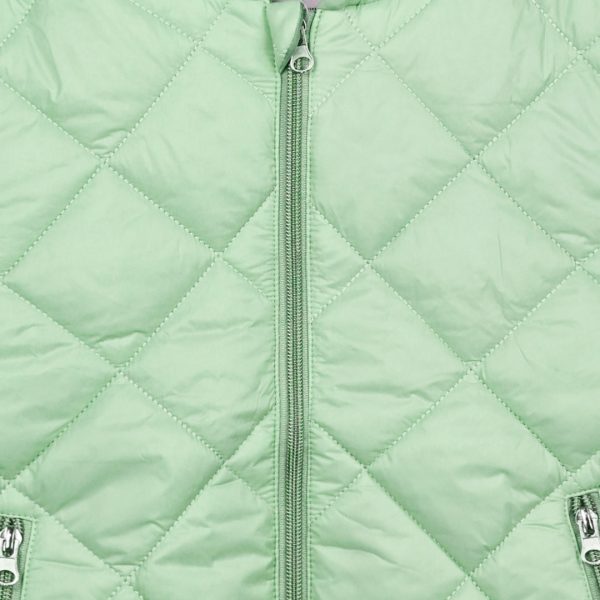 Girl΄s quilted vest jacket with hood