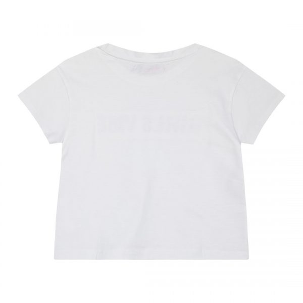 Girl΄s crop top with embossed print