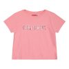 Girl΄s crop top with embossed print
