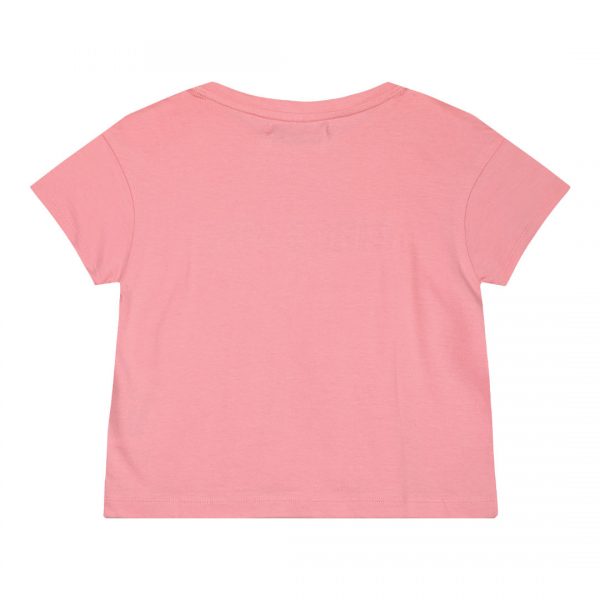 Girl΄s crop top with embossed print