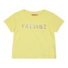 Girl΄s crop top with embossed print