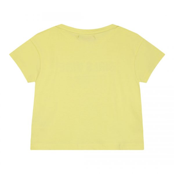 Girl΄s crop top with embossed print