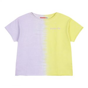 Girl΄s gradient crop top with print