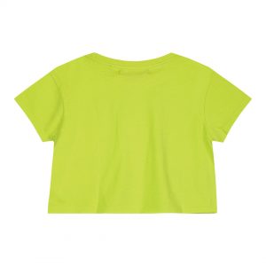 Παιδική μπλούζα κροπ με μεταλιζέ τύπωμα για κορίτσι