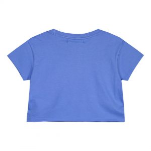 Girl΄s crop top with metallic print