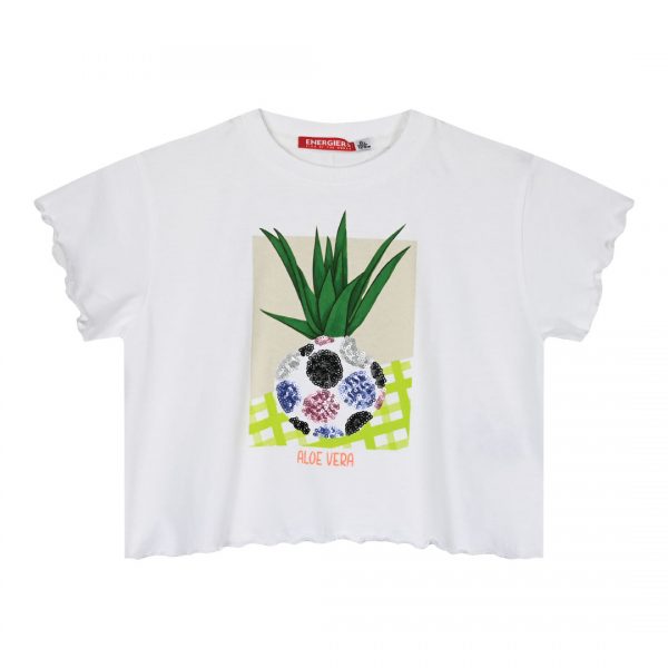 Girl΄s crop top with print