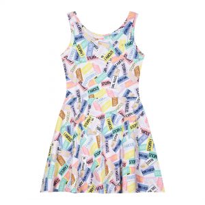 Girl΄s sleeveless printed dress