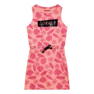 Girl΄s sleeveless printed dress with print