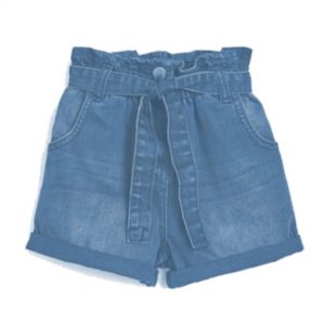 Girl΄s jean shorts with belt