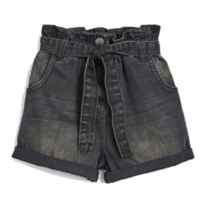 Girl΄s jean shorts with belt