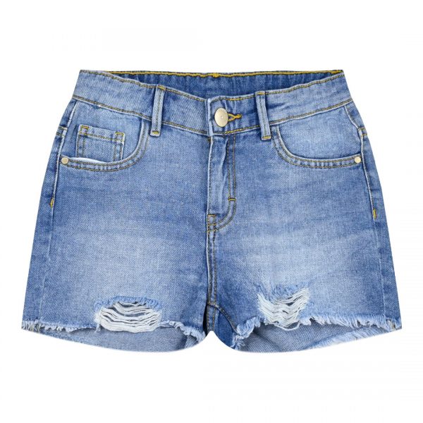 Girl΄s ripped jean shorts