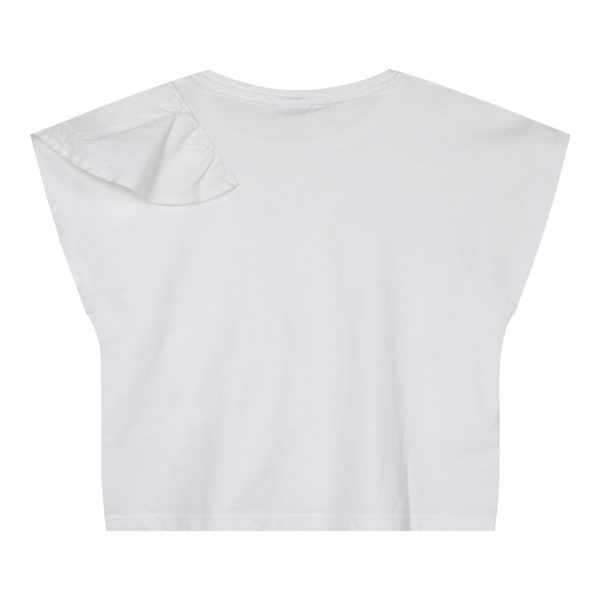 Girl΄s crop top with ruffle