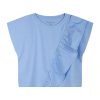 Girl΄s crop top with ruffle