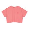 Girl΄s crop top with embroidery