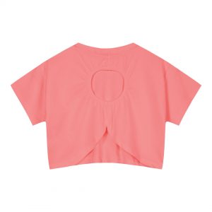 Παιδική μπλούζα κροπ με κέντημα για κορίτσι