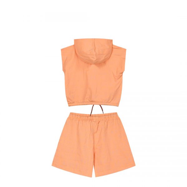 Girl΄s 2 piece all over print set with hood