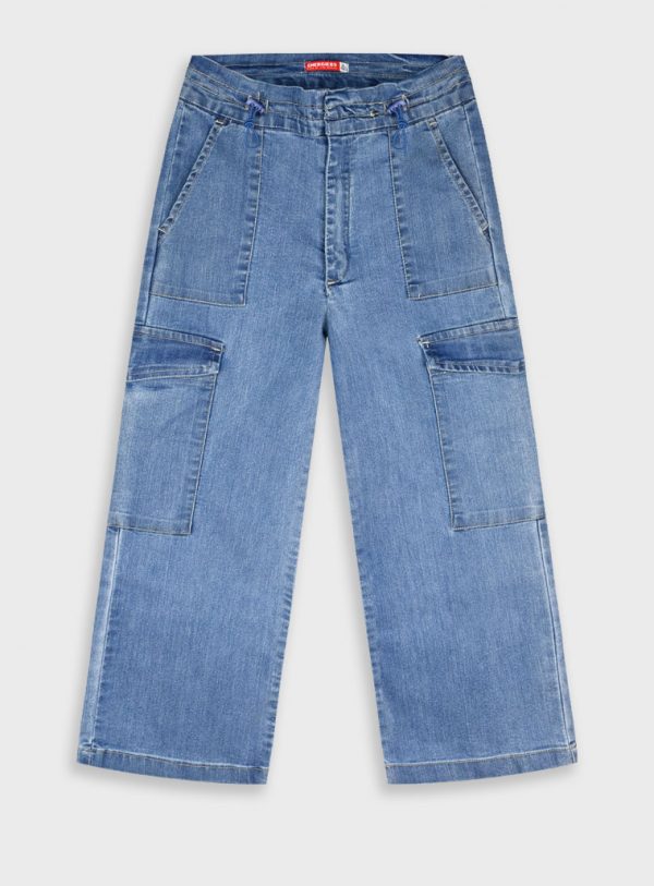 Cargo wide leg jeans for girls