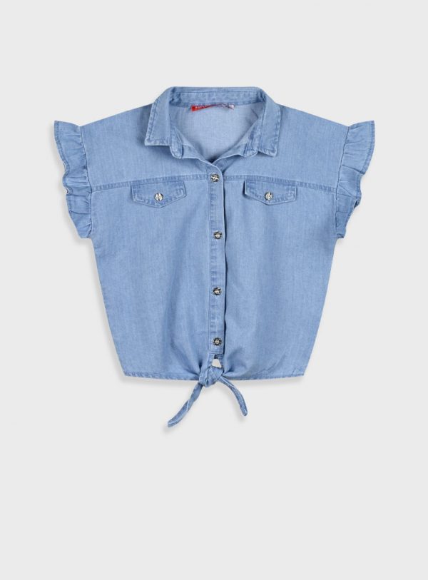Denim top for girls