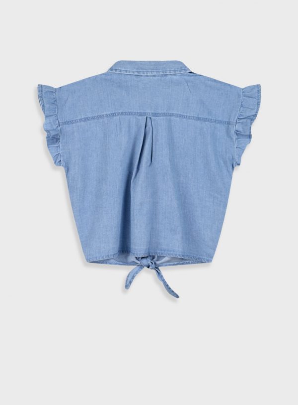 Denim top for girls
