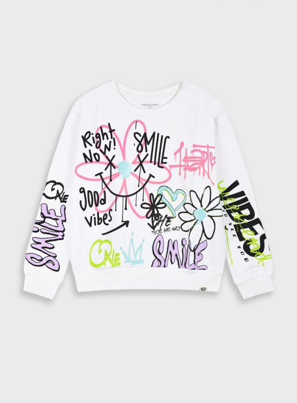 Jumper with print for girls