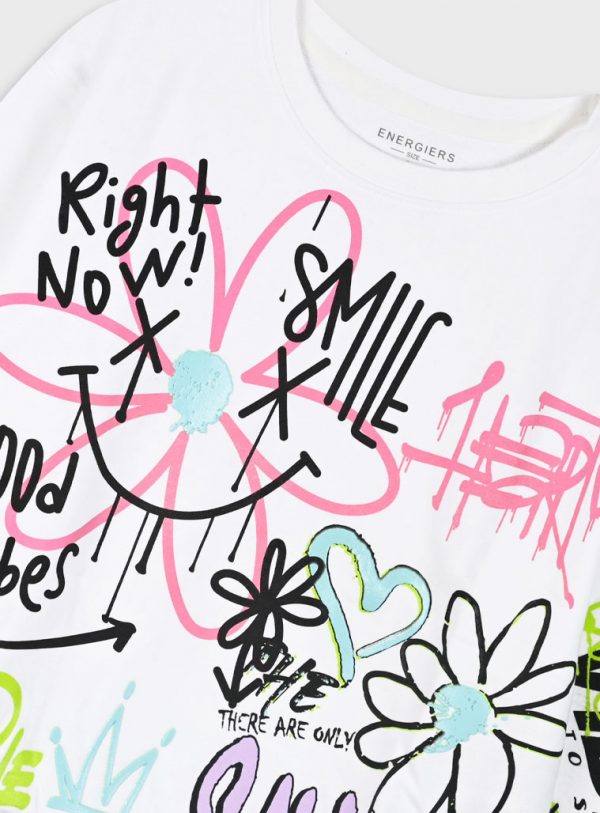Jumper with print for girls