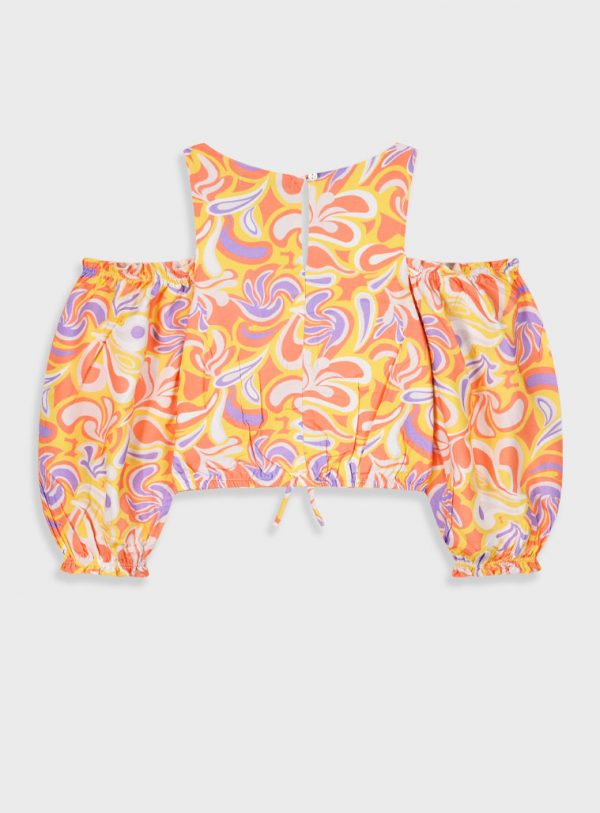 Printed top for girls