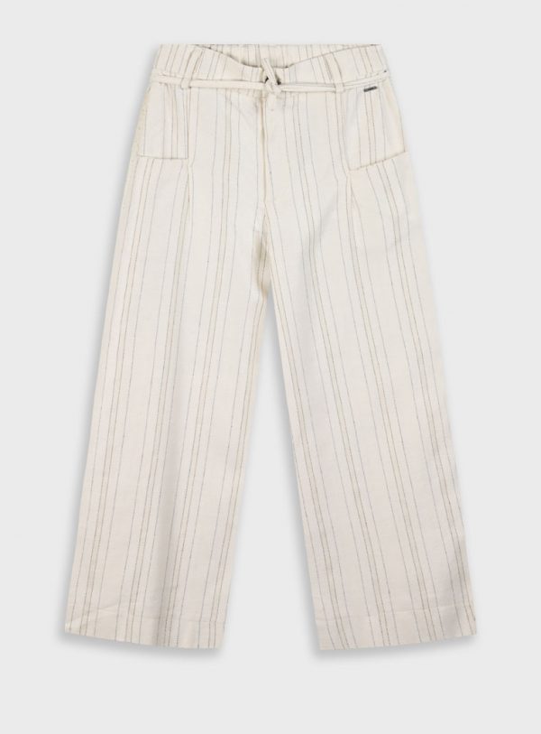 Striped culottes for girls