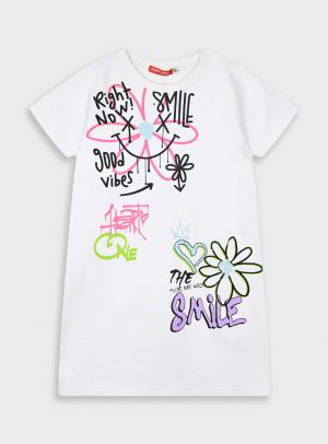 Dress with print for girls