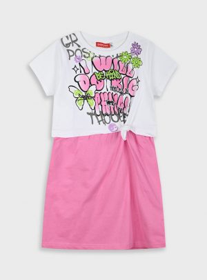 Dress with print for girls