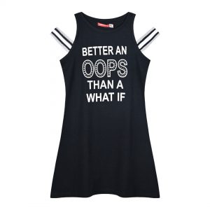 Dress with print for girls