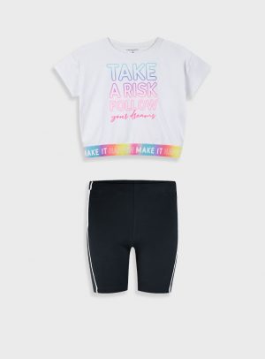 Set with print for girls