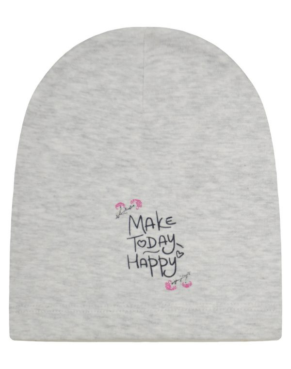 Σκούφος με τύπωμα Make Today Happy