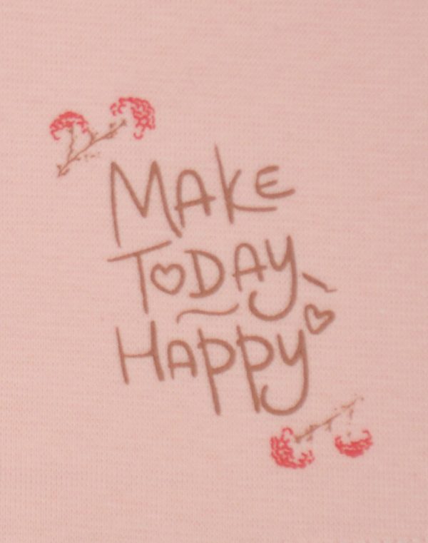 Σκούφος με τύπωμα Make Today Happy