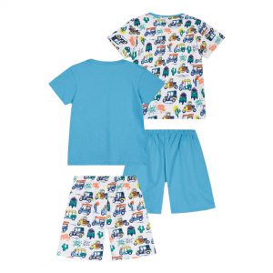 Boy΄s 4 piece pyjama set with print