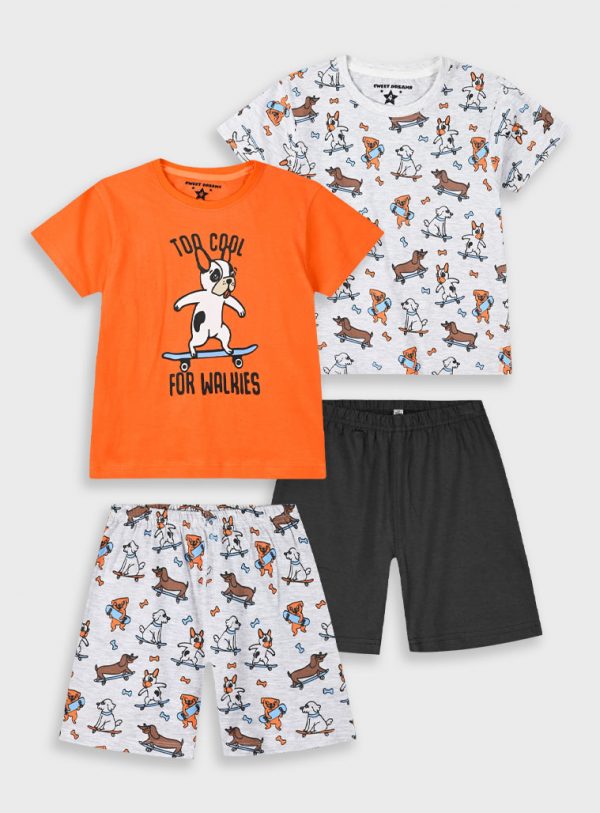 Pyjamas 2 sets with print for boys