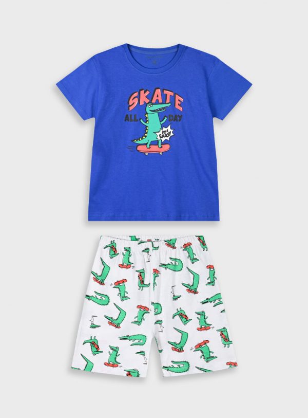 Pyjama set with print for boys