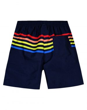 Swimwear bermuda with stripes