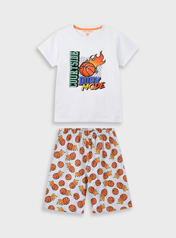 Pyjama set with print for boys